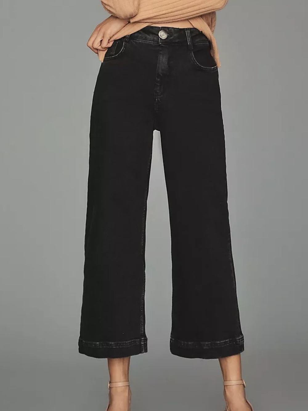 Pilcro • The Skipper High Rise Crop Wide Leg Jeans